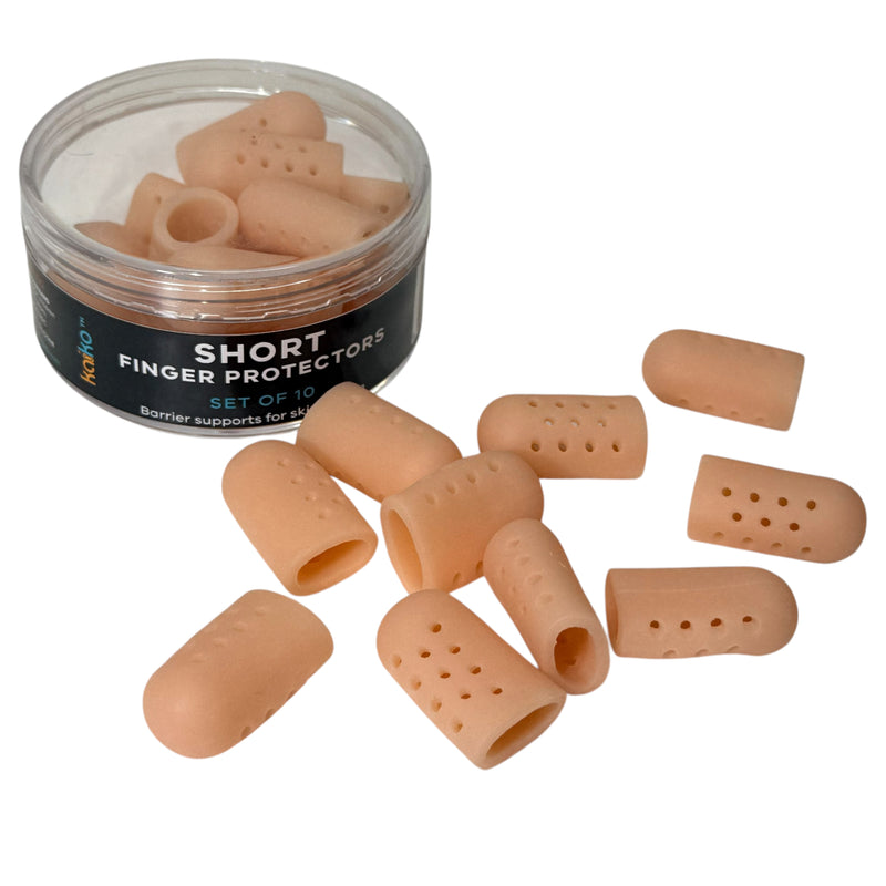 Short Finger Protectors – Set of 10 | Super Stretchy Picking Support