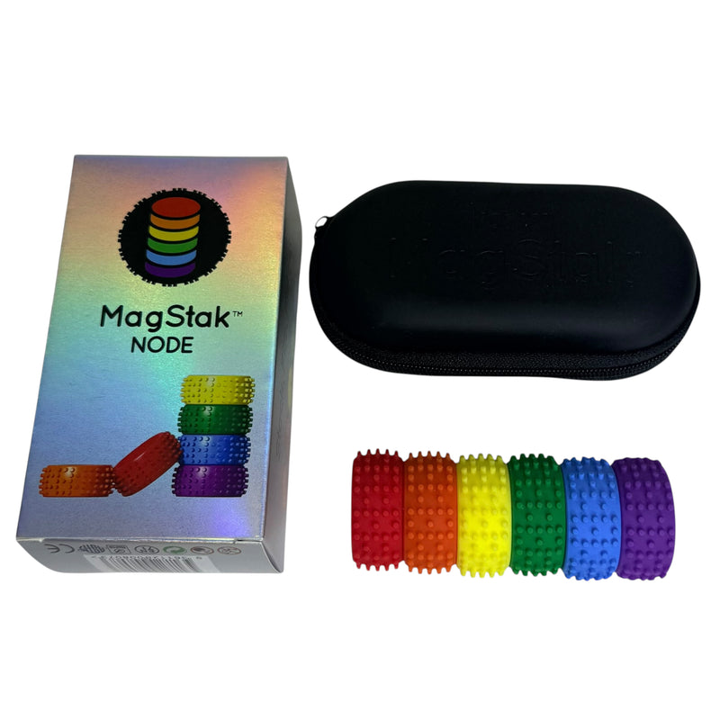 MagStak Node - Textured Magnetic Sensory Set (6 Pieces)