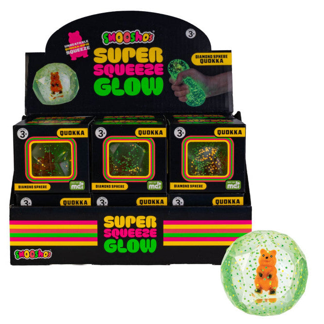 Quokka Glow -in-the-dark Smoosho's Super Squeeze Squishy