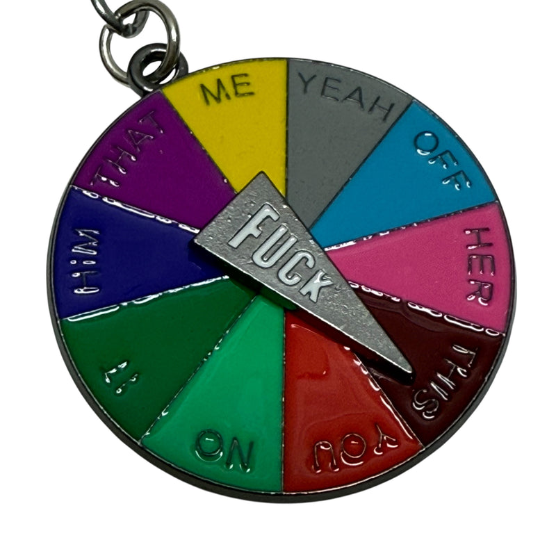 Original F Bomb ... Spinning Communication Keyring