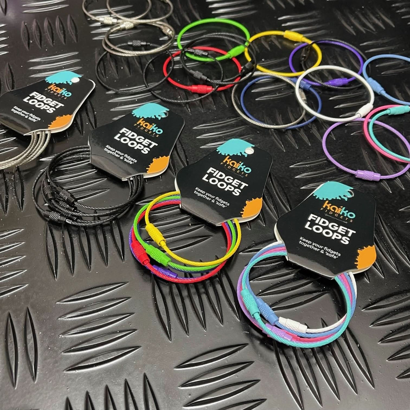 Fidget Loops by Kaiko - set of 5 detachable loops for storing fidgets ...