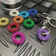 Finger Spikey Set of 10 - includes Fidget Keyring