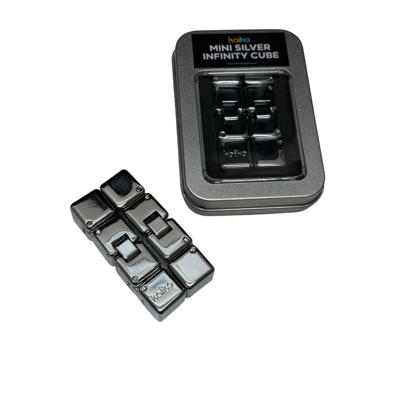 Gloss Silver MINI Infinity Cube in Window Tin - 151 grams