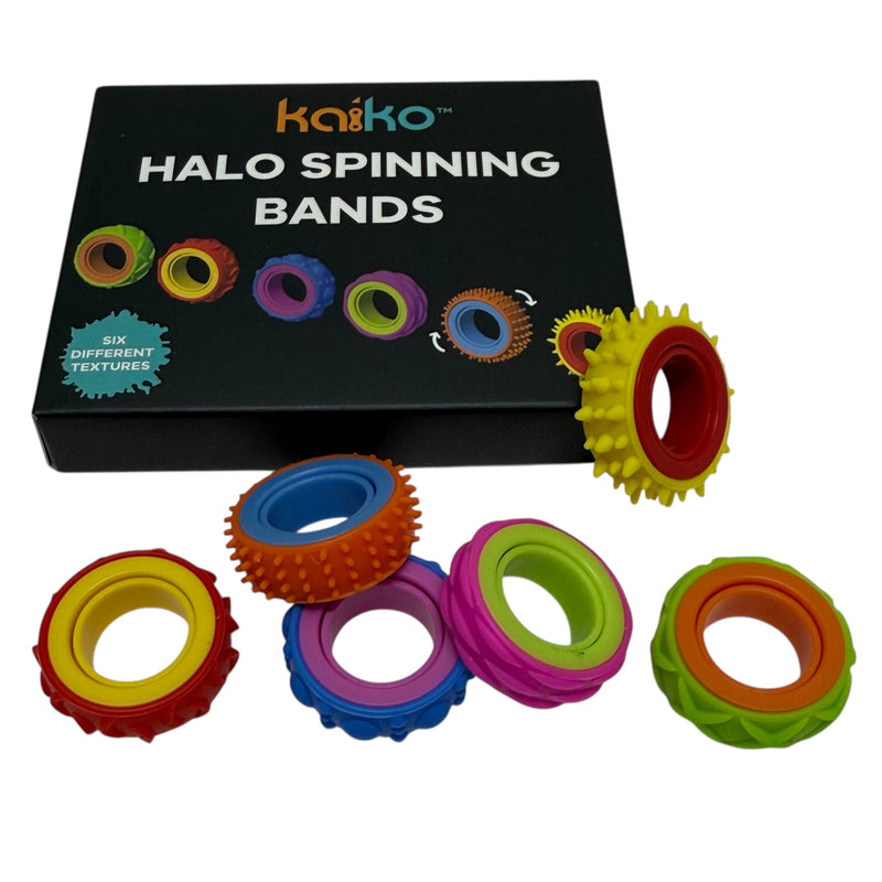 Halo Spinning Bands By Kaiko  - 6 Unique Tactile Interchangeable Designs