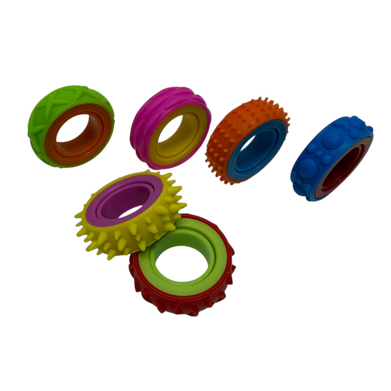 Halo Spinning Bands By Kaiko  - 6 Unique Tactile Interchangeable Designs