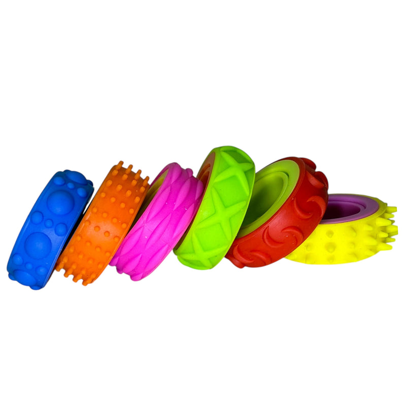 Halo Spinning Bands By Kaiko  - 6 Unique Tactile Interchangeable Designs