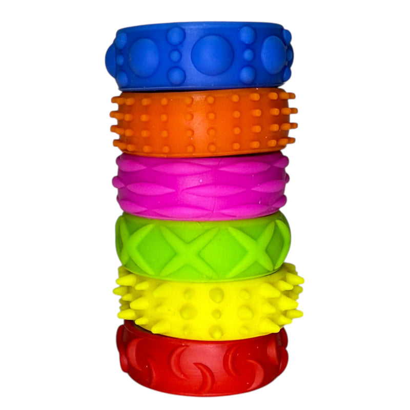 Halo Spinning Bands By Kaiko  - 6 Unique Tactile Interchangeable Designs