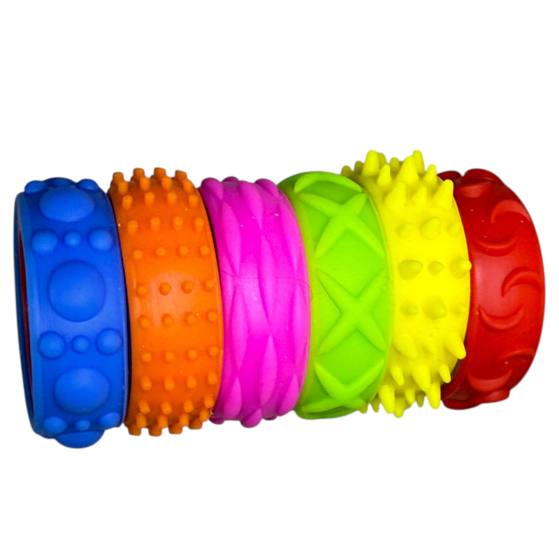 Halo Spinning Bands By Kaiko  - 6 Unique Tactile Interchangeable Designs