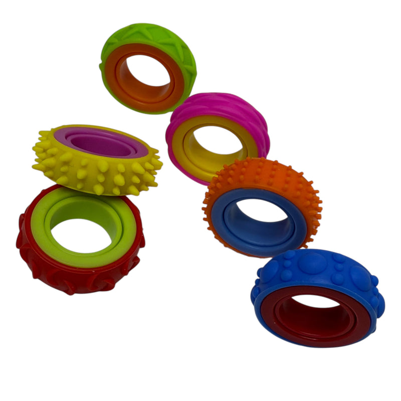 Halo Spinning Bands By Kaiko  - 6 Unique Tactile Interchangeable Designs