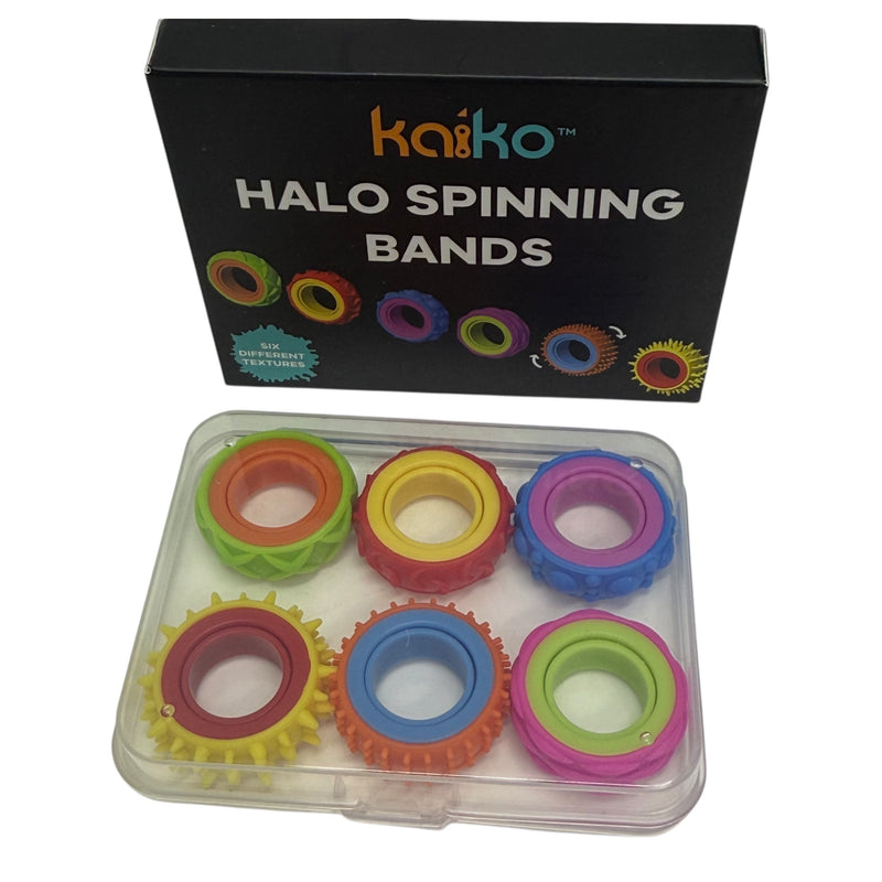 Halo Spinning Bands By Kaiko  - 6 Unique Tactile Interchangeable Designs