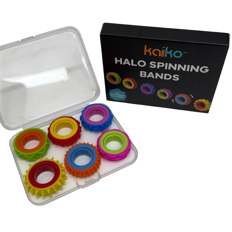 Halo Spinning Bands By Kaiko  - 6 Unique Tactile Interchangeable Designs