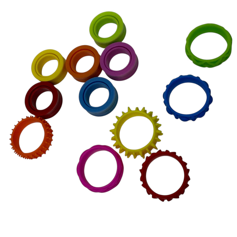 Halo Spinning Bands By Kaiko  - 6 Unique Tactile Interchangeable Designs
