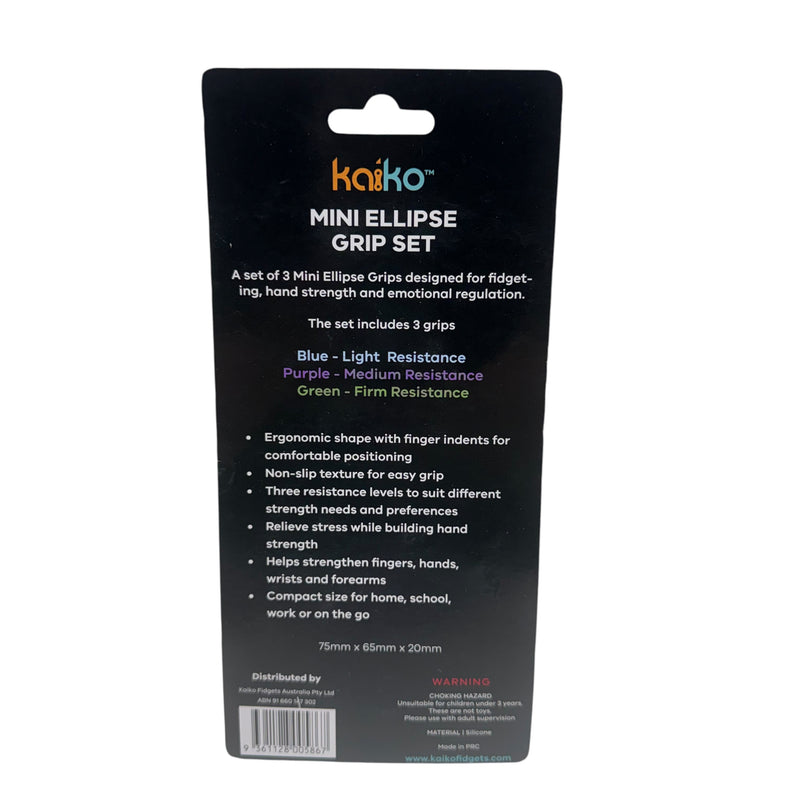 Mini Ellipse Grip Set of 3 - Ideal for Petite Hands