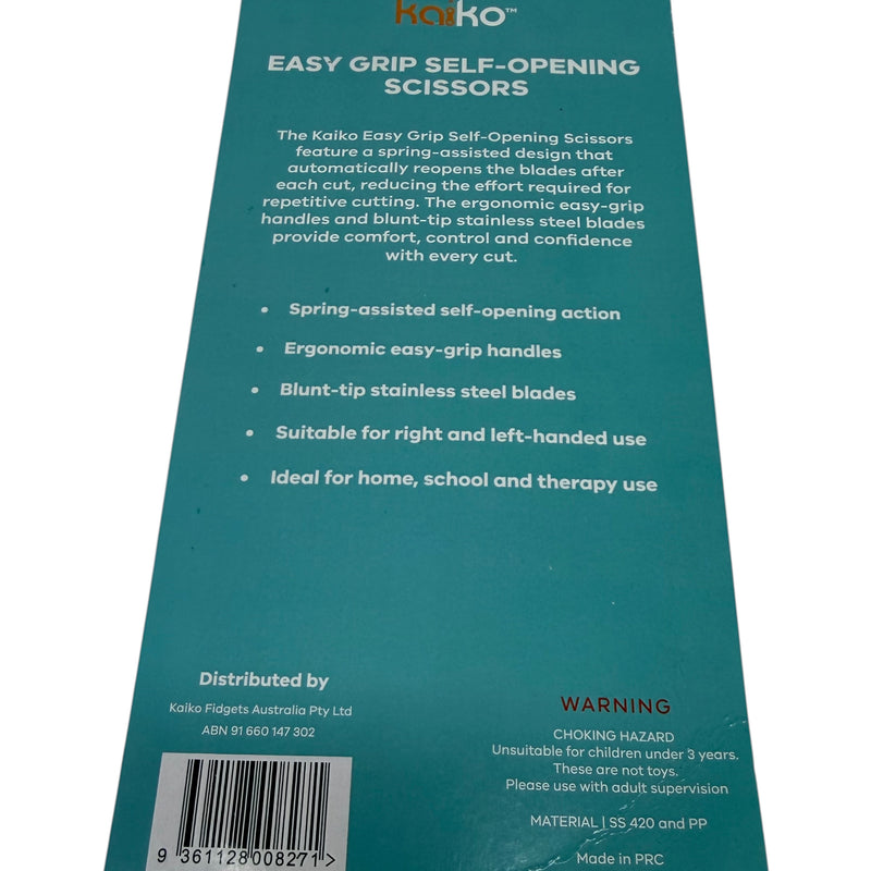 Easy Grip Self-Opening Black Scissors