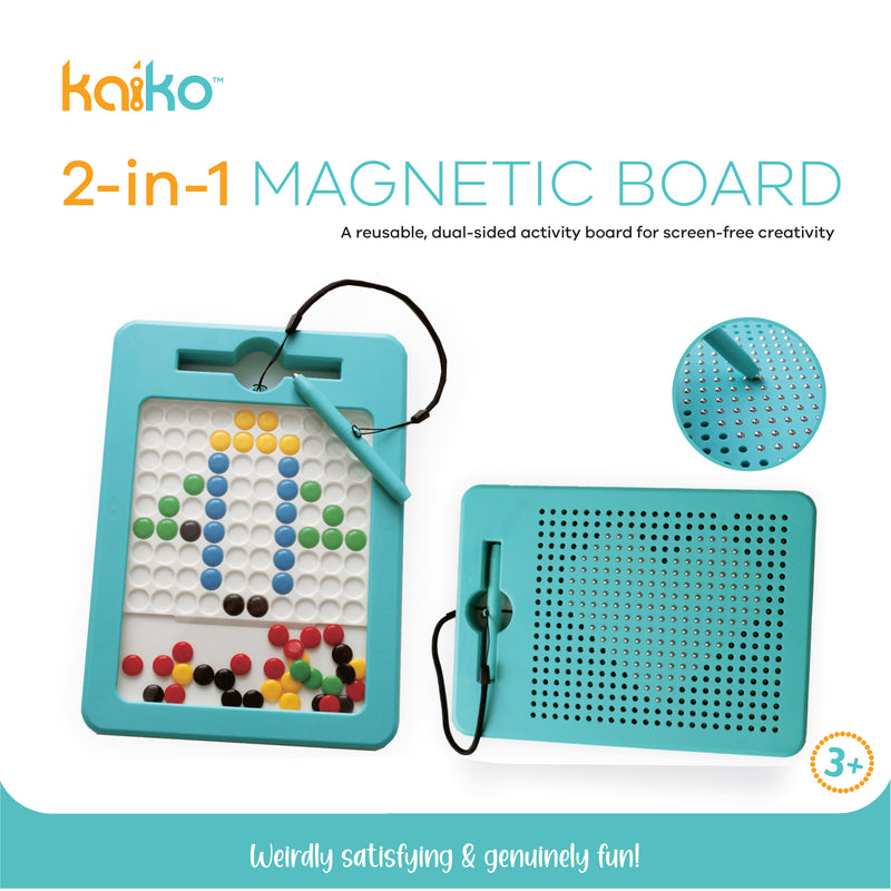 2-in-1 Magnetic Board - 2 Sided Magnetic Drawing & Pixel Board