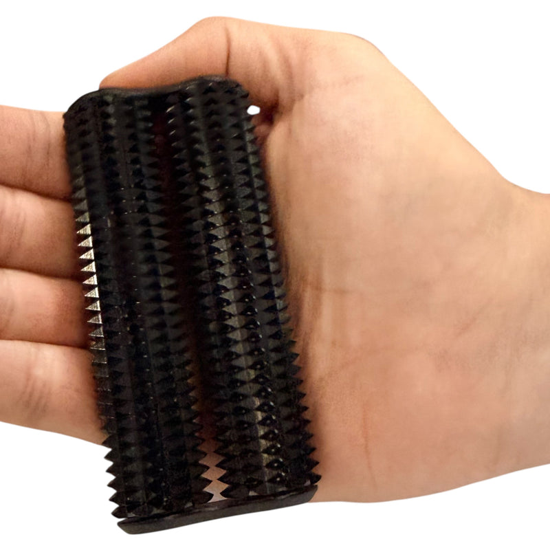 Spikey Hand Roller – Black 285g    High-load Safe Ouch