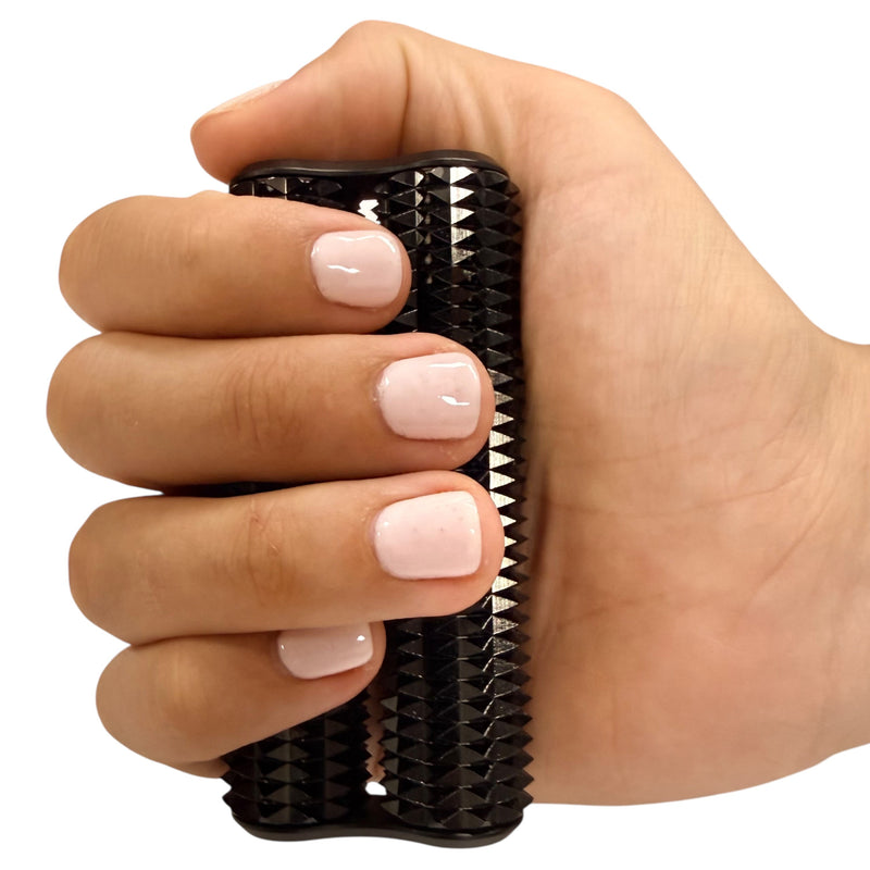 Spikey Hand Roller – Black 285g    High-load Safe Ouch