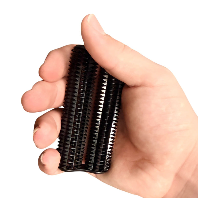 Spikey Hand Roller – Black 285g    High-load Safe Ouch