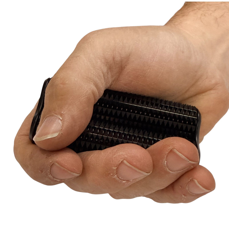 Spikey Hand Roller – Black 285g    High-load Safe Ouch