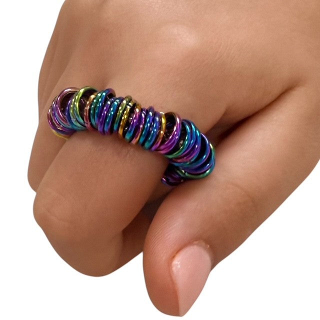 Oil Slick Small Centipede Stainless Steel Fidget