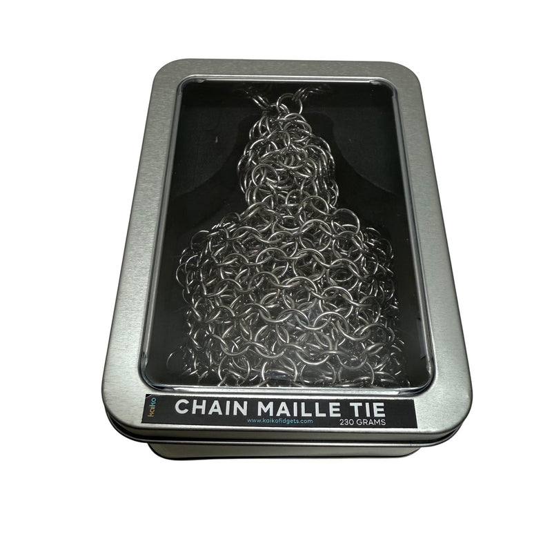 Chain Maille Tie - Hand Crafted by Kaiko Fidgets