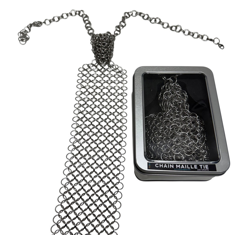Chain Maille Tie - Hand Crafted by Kaiko Fidgets