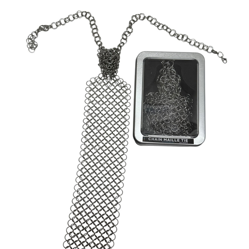 Chain Maille Tie - Hand Crafted by Kaiko Fidgets
