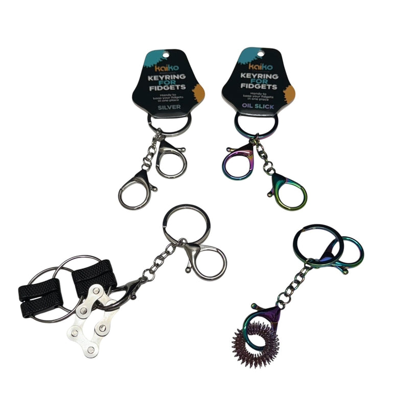 Fidget Key Rings Metal My Sensory Store Keyring For Your Fidgets