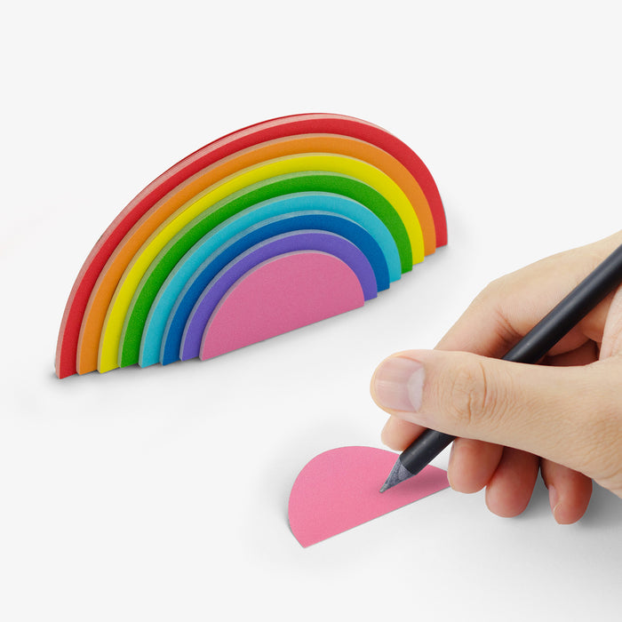 Rainbow STICKY NOTES With Stand