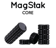 Black foam rollers with textured design on a white background, featuring the Kaiko brand.
