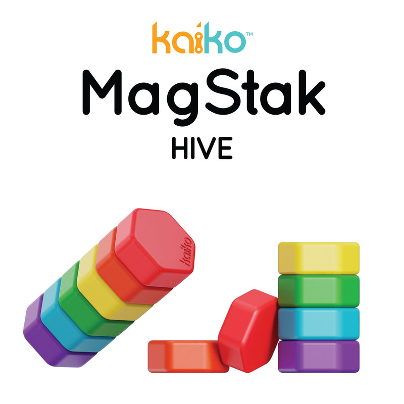 MagStak Hive - Smooth Magnetic Sensory Stack Set (6 Pieces) Arriving End of March