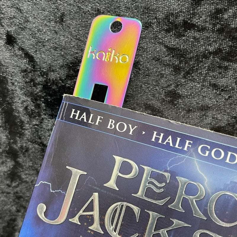 Metal Bookmark with Fidget Hook & Reading Guide - Fidgets not included