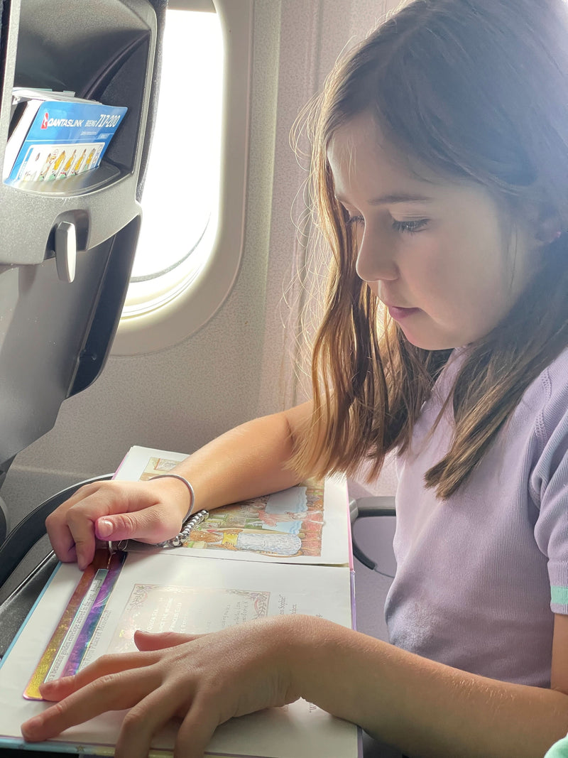 Metal Bookmark with Fidget Hook & Reading Guide - Fidgets not included