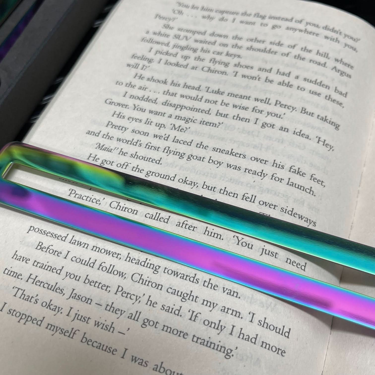 Metal Bookmark with Fidget Hook & Reading Guide - Fidgets not included ...