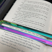 Metal Bookmark with Fidget Hook & Reading Guide - Fidgets not included