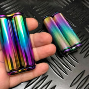 Mini Hand Roller Duo in TIN - twin pack of textured & smooth 145 gram