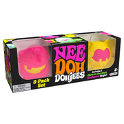 NEE DOH 3 pack of Dohjee Mini Squishies - Includes Exclusive Glow in Dark Style