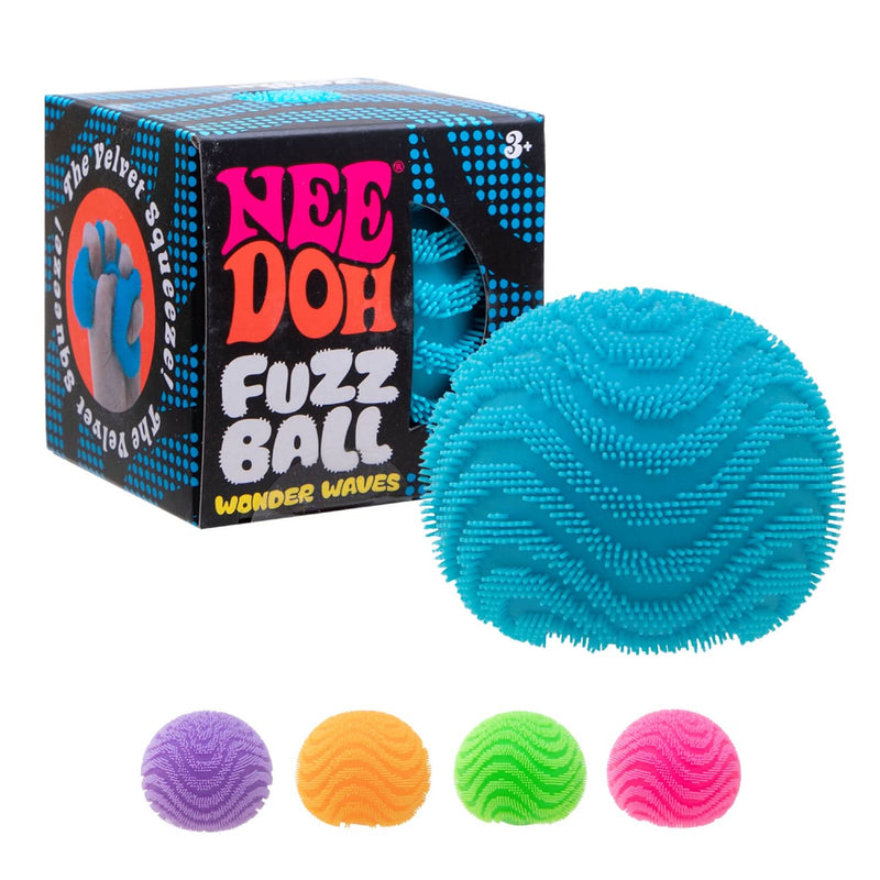 Wonder Waves Fuzz Ball Squishy - Nee Doh - Texturedd with Varied Tactile Sensory Input