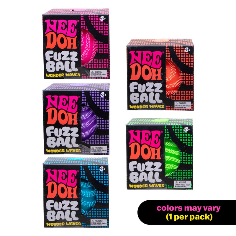 Wonder Waves Fuzz Ball Squishy - Nee Doh - Texturedd with Varied Tactile Sensory Input