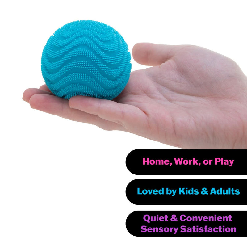 Wonder Waves Fuzz Ball Squishy - Nee Doh - Texturedd with Varied Tactile Sensory Input