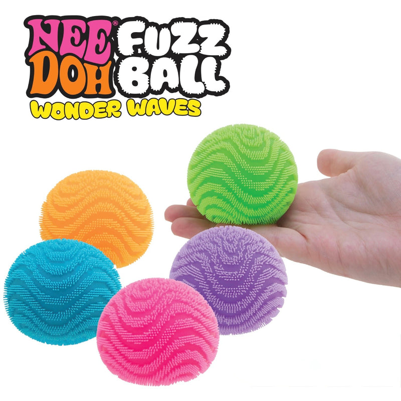 Wonder Waves Fuzz Ball Squishy - Nee Doh - Texturedd with Varied Tactile Sensory Input