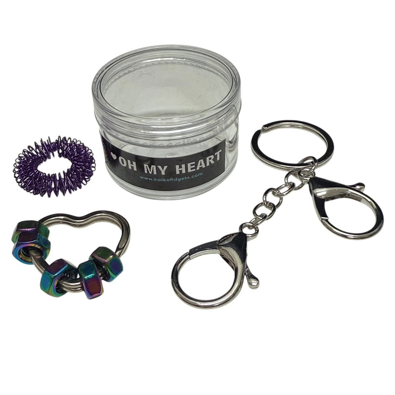 OH MY HEART Fidget Set with Detachable Keyring