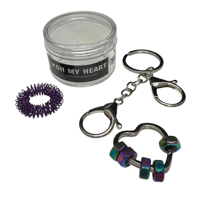 OH MY HEART Fidget Set with Detachable Keyring