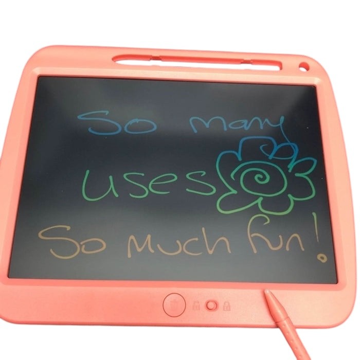 PINK 9" LCD Board with Rainbow Screen -USB Charging