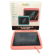 PINK 9" LCD Board with Rainbow Screen -USB Charging