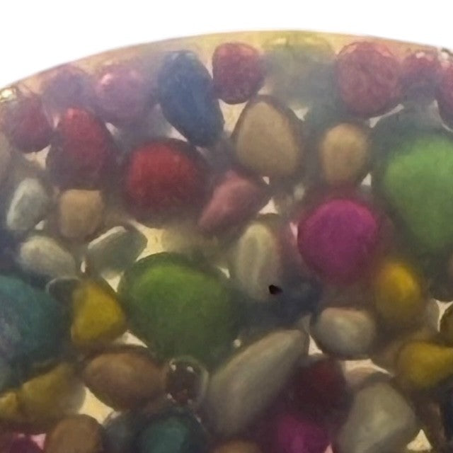 Pebble Pick ‘Em Stack - pack of 3 natural painted stone discs - Picking & Popping Support