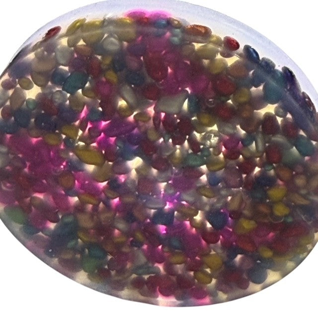 Pebble Pick ‘Em Stack - pack of 3 natural painted stone discs - Picking & Popping Support