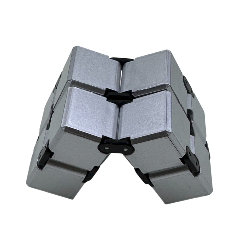 Silver Infinity Cube Fidget - 108 grams