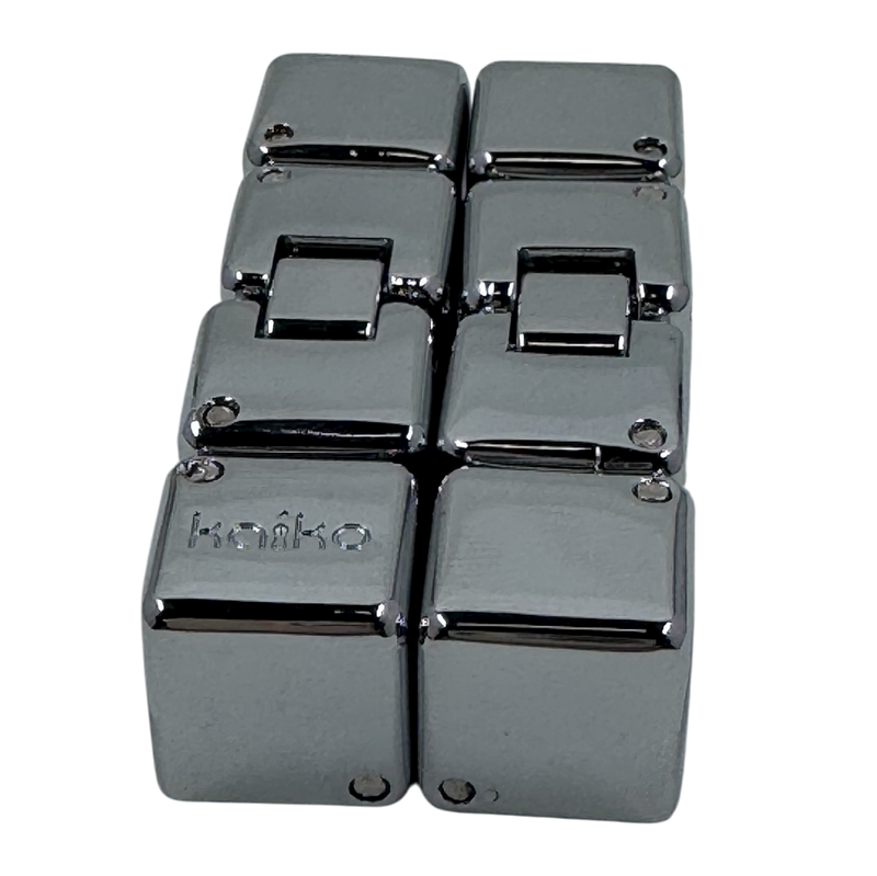 Gloss Silver MINI  Infinity Cube in Window Tin - 151 grams