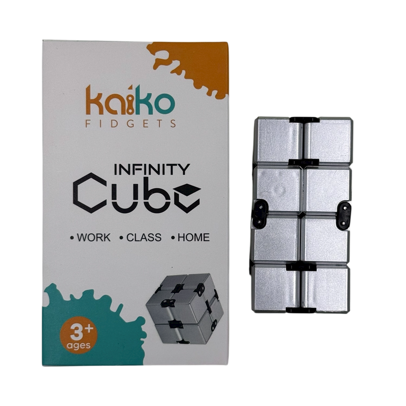 Silver Infinity Cube Fidget - 108 grams